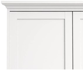Biela šatníková skriňa Tvilum Paris, 181 x 201 cm