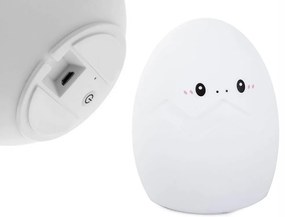LED detské nočné svetlo GEPI 12,5 cm, biela