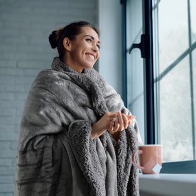 DEKA TEDY 170X210 CM SIVÁ