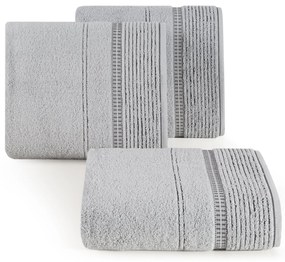 BAVLNENÝ UTERÁK TAYLOR 50X90 CM STRIEBORNÁ