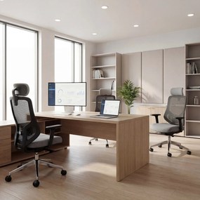 Ergonomická kancelárska stolička so sieťovinou tmavosivá AXIS
