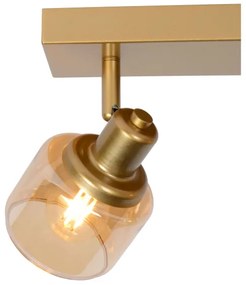 Lucide 77979/02/02 - Bodové svietidlo BJORN 2xE14/40W/230V zlatá