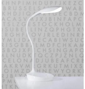 Markslöjd 106093 - LED Stmievateľná stolná lampa s USB SWAN LED/4,6W/230V