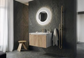 Sapho ARECA, nábytkové umývadlo, liaty mramor, 81x51,5cm, biela, AC081