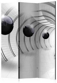 Paraván - Futuristic Tunnel [Room Dividers] Veľkosť: 135x172, Verzia: Akustický