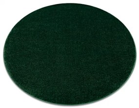 Okrúhly koberec SOFTY Jednotný, Jednobarevný, forest zelená Veľkosť: kruh 120 cm