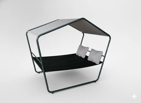 CH DVOJITÉ ZÁHRADNÉ LEHÁTKO S STRECHOU 233 x 136 x 191 CM