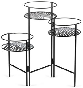STOJAN NA KVETINÁČ TRIPLE 55X64X20 CM ČIERNA