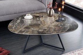 Dizajnový keramický konferenčný stolík Marvelous taupe 90cm