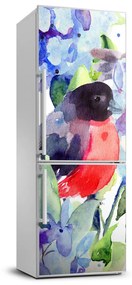 Nálepka fototapeta chladnička Vtáky a kvety FridgeStick-70x190-f-57455538