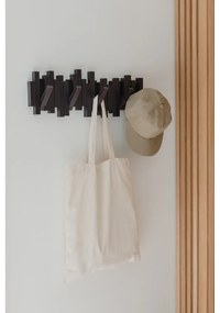 Tmavohnedý plastový nástenný vešiak Sticks – Umbra