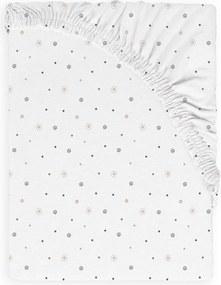 Babymatex Bavlnené prestieradlo do postieľky 70x140 cm - Hviezdy