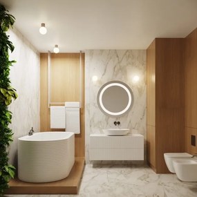 Sollux SL.1743 - Kúpeľňové stropné svietidlo HALO 1xG9/8W/230V IP44 béžová