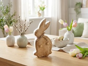 Drevený veľkonočný zajac RABELLO 20 cm, biely