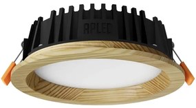 APLED - LED Podhľadové RONDO WOODLINE LED/6W/230V 3000K pr. 15 cm borovica masív