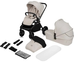 Lionelo - Kombinovaný kočík 2v1 MIKA PLUS Beige Sand