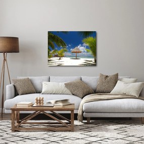 Obraz - Pláž s bielym pieskom (70x50 cm)