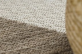 Koberec Šnúrkový SIZAL FLOORLUX 20489 champagne / taupe Trojuholníky