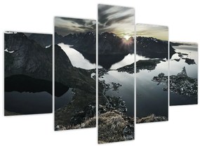 Obraz - Nórske pohorie (150x105 cm)