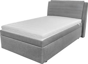 Sconto Posteľ s polohovacím roštom YORK sivá, 120x200 cm