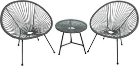 CH Záhradná súprava nábytku Corny - sivá