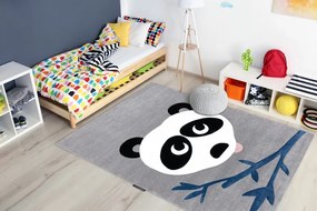 Dywany Łuszczów, Detský kusový koberec Petit Panda grey, 120x170, šedá, detská izba