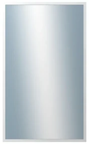 DANTIK - Zrkadlo v rámu, rozmer s rámom 60x100 cm z lišty PERLA biela lesklá vysoká (2746)