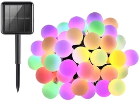 Verk 12297 Solárna dekoračná reťaz girlanda 20 LED, 450 cm, Multicolor
