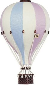 Dekoračný lietajúci balón ružová/modrá – dekorácia do detskej izby M-33cm x 20cm