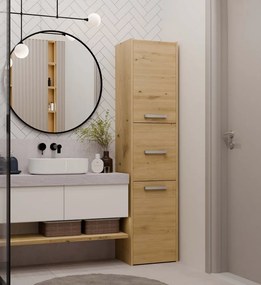 Kúpeľňová skrinka Samways 4 (dub artisan). Akcia -17%. Vlastná spoľahlivá doprava až k Vám domov. 1132965