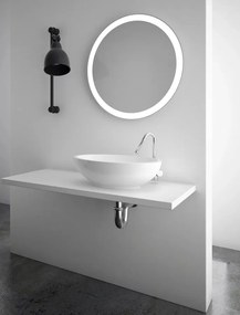 Aqualine Sapho, NOA guľaté zrkadlo s LED osvetlením, priemer 60cm, OM260
