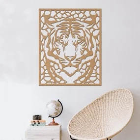 drevo zivota Drevená dekorácia na stenu TIGER Farebný vzor: Javor, Rozmery (cm): 40x39