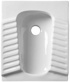 Aqualine Aqualine, AGADI turecké WC nášľapné 50x61,5cm, biela, TU0586