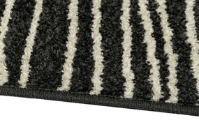 Koberce Breno Kusový koberec LOTTO 562/FM6B, čierna,100 x 150 cm