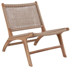 Dizajnové kreslo Jadiel teak - syntetický ratan
