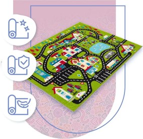 Koberec Agnella Funky Top Super Mesto C limetka