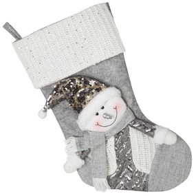 VIANOČNÁ PONOŽKA NA KRB KEVIN 50 CM BIELA