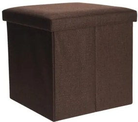 Storage Solutions Taburet s úložným boxom, 38 x 38 cm Farba: Hnedá