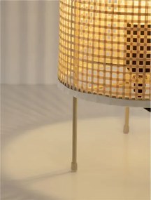 Dizajnová stolová lampa Canto prírodná