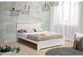 Biela dvojlôžková posteľ 140x190 cm Akira - Marckeric