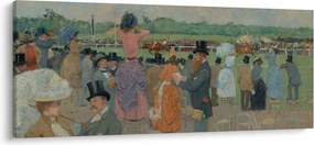 Obraz - Jean-Louis Forain, The Races at Longchamp, reprodukcia (120x50 cm)