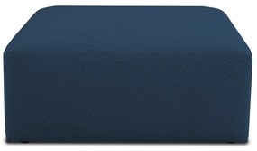 Tmavomodrý modul pohovky z textílie buklé Roxy – Scandic