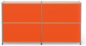 Kovový regál »CN3« s výklopnými priehradkami, oranžový
