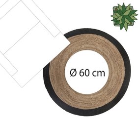 Koberec Isabelle, (fi) 120 cm, hnedá/čierna