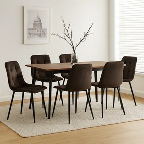 Noela Zamatová jedálenská stolička ARIA hnedá