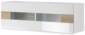 Závesná skrinka Tamie DW08 (lesk biely + dub san remo). Vlastná spoľahlivá doprava až k Vám domov. 1118154
