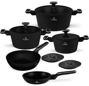 BerlingerHaus Súprava riadu s titánovým povrchom Black Rose, 10 ks