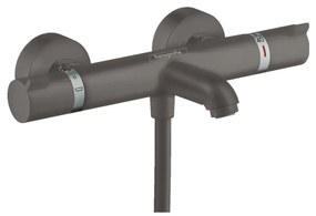 Hansgrohe Ecostat Comfort, termostatická vaňová batéria, čierna-chrómová kartáčovaná, HAN-13114340