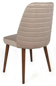 Súprava jedálenských stoličiek Tutku Cream aWalnut, 2 ks