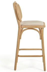 Barová stolička z dubového dreva v prírodnej farbe (výška sedadla 65 cm) Doriane – Kave Home